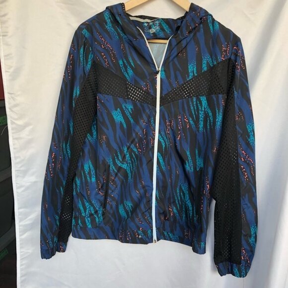 90’s style multicoloured windbreaker teal  animal - Picture 7 of 15